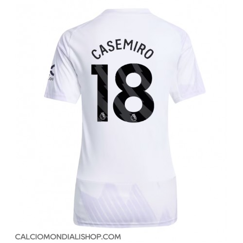 Maglie da calcio Manchester United Casemiro #18 Seconda Maglia Femminile 2025-26 Manica Corta